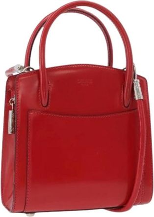 Celine Pre-owned Handbags, female, Red, Size: ONE SIZE Pre-owned Vintage Hand Bag