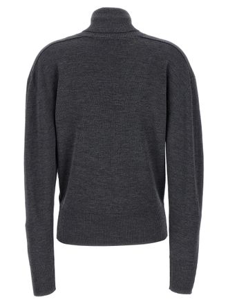 Burberry Wool Turtleneck Sweater - Gray