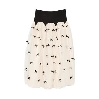 Never Fully Dressed Midi Skirts, female, White, S, Monika Skirt