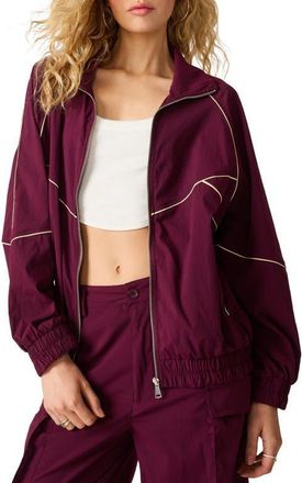 Steve Madden Jacey Windbreaker Jacket in Fig at Nordstrom, Size X-Large