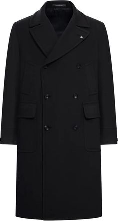 Tagliatore Sherry Mens Coat - Black Wool - Size EU 50 (Mens)