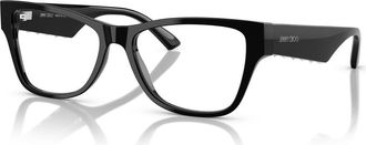 Jimmy Choo London 52mm Rectangle optical glasses in Black at Nordstrom