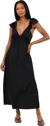 Brave Soul Dames/Dames Regular Maxi Dress (Zwart)