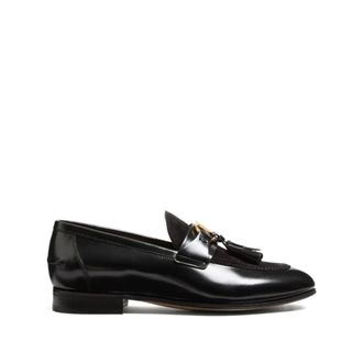 Valentino Garavani Schoenen, Heren, Zwart, 41 EU, Leer, Valentino Garavani Flat shoes Black