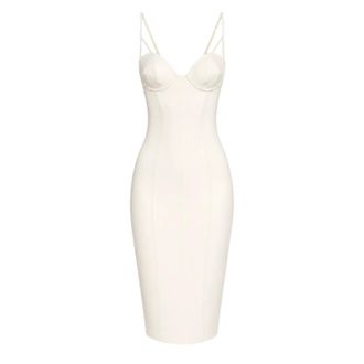 Elisabetta Franchi Partyjurk - Dames - Jurken - Wit - Maat: XL