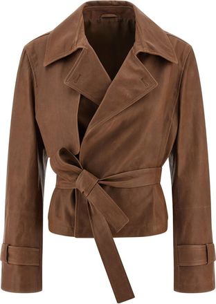 Brunello Cucinelli Crop Trench Coat