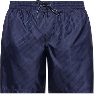 Dolce & Gabbana Badmode, Heren, Blauw, XL, Polyester, M4A13T Zwemshorts