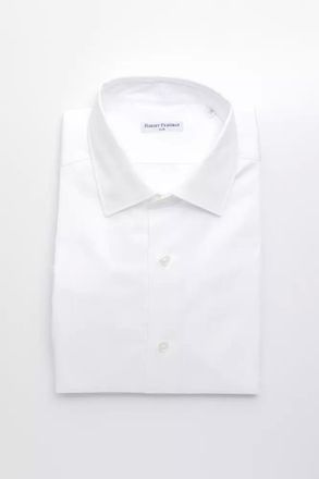 Robert Friedman White Cotton Men Mens Shirt