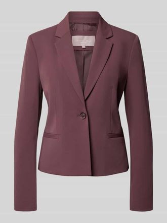 Christian Berg Blazer mit angedeuteten Leistentaschen in Aubergine, Gr&ouml;&szlig;e 34