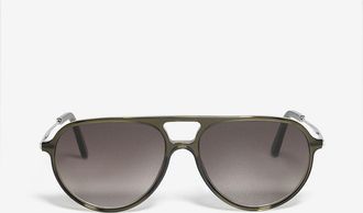 Viu Sonnenbrille aus Acetat The Charlie Khaki Palladium