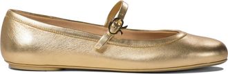 Gianvito Rossi Womens Ballerinas - Beige Leather - Size 36.5 EU/IT