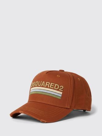 Dsquared2 Cotton Twill Hat with Embroidered Logo