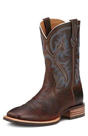 Ariat Quickdraw Western Boot in Brown Oiled Rowdy at Nordstrom Rack, Size 10.5