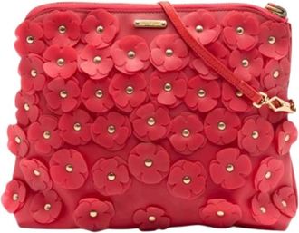 Burberry Pre-owned Petal Crossbody - Dames - Vintage Schoudertas - Rood - ONE Size - Leer - Vintage