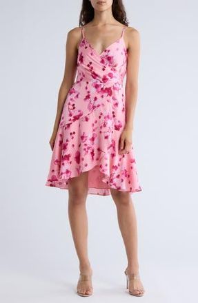 Hutch Sleeveless Tie Back Wrap Dress in Pink Tonal at Nordstrom Rack, Size X-Large