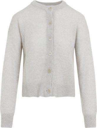 Brunello Cucinelli Ivory Knitted Crew Neck Sweater