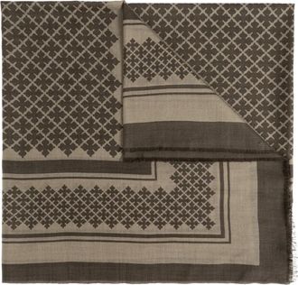 By Malene Birger Sjaal met patroon - Beige