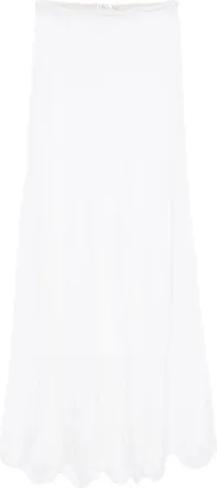 Forte_Forte Brushed Mohair Pointelle Stitch Skirt