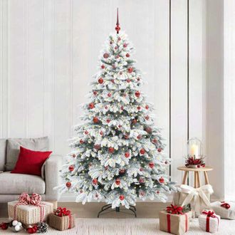 vidaXL &Aacute;rbol De Navidad Artificial Con 300 Led Verde 210 Cm Pe Y Pvc