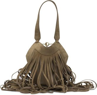 Khaite Bolso de hombro peque&ntilde;o Khaite Nano Lotus Fringe