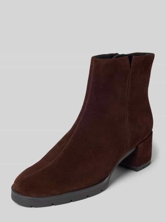 H&ouml;gl Stiefeletten aus echtem Leder mit Rei&szlig;verschluss in Dunkelbraun, Gr&ouml;&szlig;e 38,5