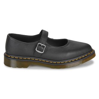 Dr. Martens Elphie MJ Leather Womens Casual Shoes - Black - Size:UK 6.5