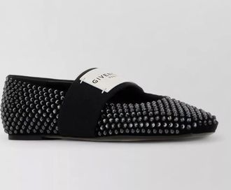 Givenchy suede square loafers flat sole studded