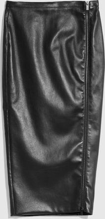 Gucci Lightweight Stretch Leather Skirt, Black