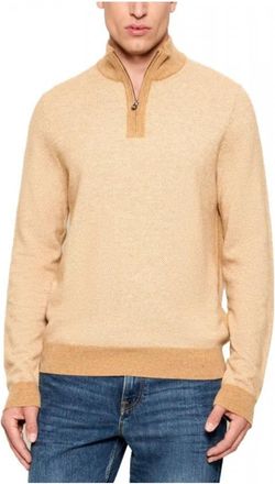 HUGO BOSS Hettore Pullover - Heren - Coltruien - Beige - XL - Katoen - Truien & Vesten