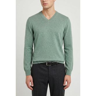 Brunello Cucinelli Light Green Wool Sweater, Brand Size 46 (US Size 36)