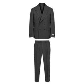 Canali Traje Cruzado - Suits - Hombre - Gris - L