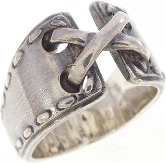 Herm&egrave;s Silver 925 Band Ring (Pre-Owned)