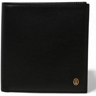 Cartier Black Leather Wallet (Bi-Fold) (Pre-Owned)