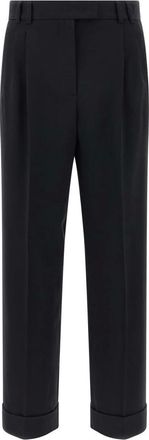 Alberto Biani Dames, Broeken, Zwart, Maat: L Wol