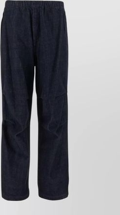 Jil Sander elastic waist denim trousers
