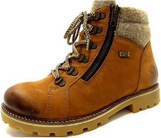 Remonte Lace-up Laarzen - Dames - Schoenen - Bruin - Maat: 37 EU Wol