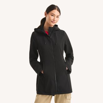 Nautica Womens Bonded Rain Jacket