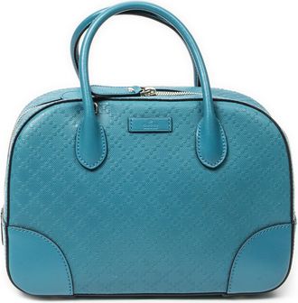 Gucci Pre-owned Womens Boston Top Handle Shoulder Bag - Teal - One Size