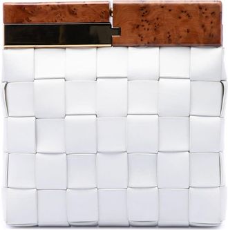 Bottega Veneta Pre-owned Bottega Veneta Lambskin Maxi Intrecciato The Snap Clutch Ladies NSJ4LMHZR6L0Y9XA