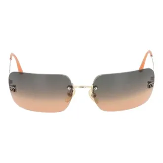 Chanel Pre-owned Accessories, female, Orange, Size: ONE SIZE Pre-owned 4017 Sunglasses