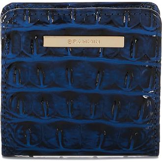Brahmin Jane Croc Embossed Leather Bifold Wallet in Anchor at Nordstrom