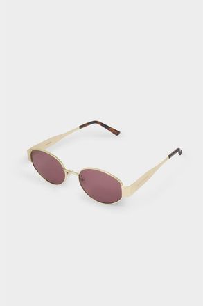 Katie Loxton Siena Oval Sunglasses in Matte Gold And Tortoiseshell at Nordstrom