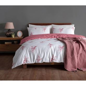 Blanc Avenue Juego de funda de edred&oacute;n 240x220 cm+ 2 FA 65x65 cm 100% algod&oacute;n