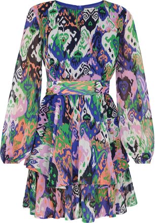 Izia Jurk Dames Blauw Veelkleurig