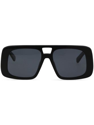 Stella McCartney square oversize-frame sunglasses - Black