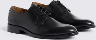 Moss Cambridge Black Derby Shoes