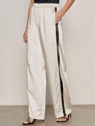 Sanctuary Satin Track Pant In Collagen