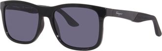 Ferragamo Ferragamo Mens 56 mm Black Sunglasses