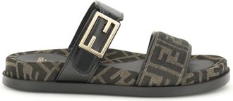 Fendi Ff Fabric Sandal