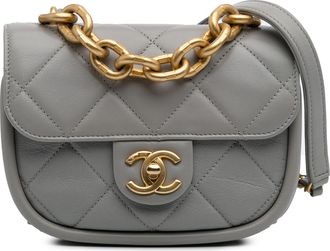 Chanel Gequilted Schoudertas met Kettingriem
